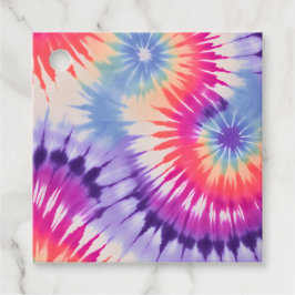 絞り染めカラフルアートギフトラベル フェイバータグ