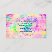 絞り染めカラフルネオンサマー 名刺 (裏面)