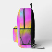 絞り染めカラフルパステルボホネーム プリントバックパック (右)