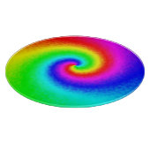 絞り染めカラフルレインボースワールヒッパイボホシック カッティングボード (角)