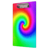 絞り染めカラフルレインボースワールヒッパイボホシック クリップボード (左)