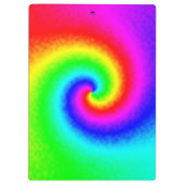 絞り染めカラフルレインボースワールヒッパイボホシック クリップボード (裏面)