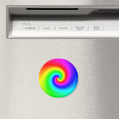 絞り染めカラフルレインボースワールヒッパイボホシック マグネット (インサイチュ (食洗機))