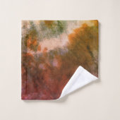 絞り染めカラフルロータスマンダラータオル バスタオルセット (ウォッシュタオル)