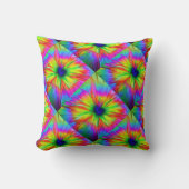 絞り染めカラフル クッション (正面)