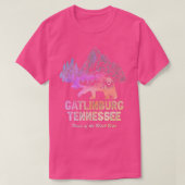 絞り染めガトリンブルクテネシー素晴らしベアースモークムーン Tシャツ (デザイン正面)