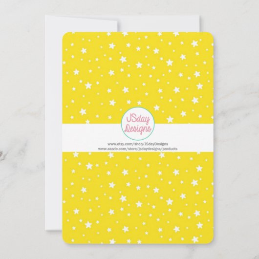 絞り染めガールバースデーパーティー 招待状 (裏面)