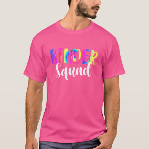 絞り染めキンダースクワッド幼稚園新学期B Tシャツ