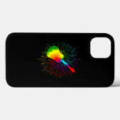 絞り染めギターミュージックデザインギタリカラフルスト Case-Mate iPhoneケース (裏面 (横))