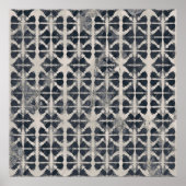 絞り染めクリエイティブ繰り返しパタモダンナフ ポスター (正面)