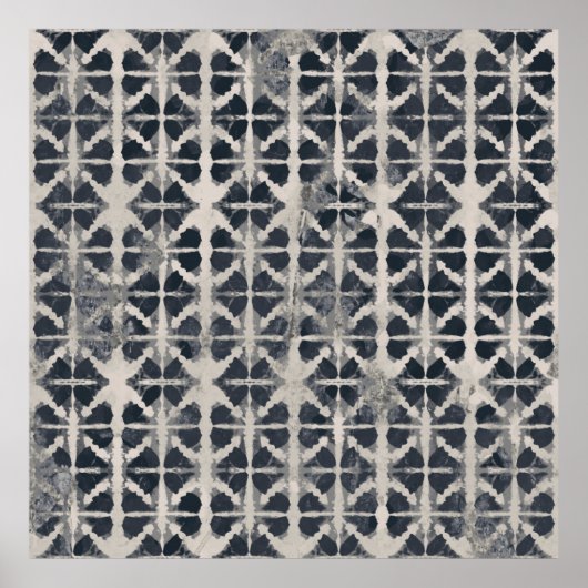 絞り染めクリエイティブ繰り返しパタモダンナフ ポスター (正面)