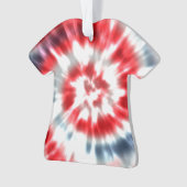 絞り染めクリスパーソナライズされたマスホリデーオーナメント オーナメント (正面)