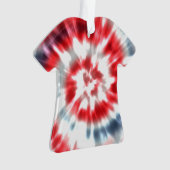 絞り染めクリスパーソナライズされたマスホリデーオーナメント オーナメント (正面)