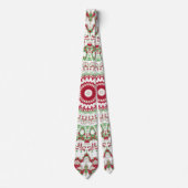 絞り染めクリスマスマンダラ ネクタイ (正面)