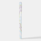 絞り染めグルーヴファンキーレトロ旋回カラフルパターン iPhoneケース (右側面)