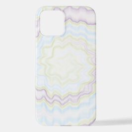 絞り染めグルーヴファンキーレトロ旋回カラフルパターン iPhone 12ケース