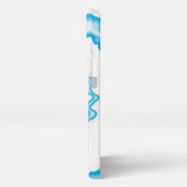 絞り染めグルーヴファンキーレトロ旋回カラフルパターン iPhoneケース (左側面)