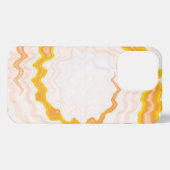 絞り染めグルーヴファンキーレトロ旋回カラフル iPhoneケース (裏面横)