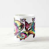 絞り染めコイ魚 コーヒーマグカップ (中央)