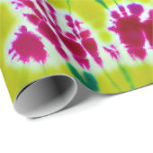 絞り染めサイケデリックインキスパイラルサーフェスアート ラッピングペーパー (ロールコーナー)