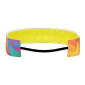 絞り染めサイケデリックレトロシュレアル アスレチックヘッドバンド (裏面)