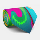 絞り染めサイケデリックレトロシュレアル ネクタイ (ロール)