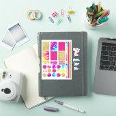 絞り染めサイケデリック金ゴールドグリッター仕訳帳プランナー シール (iPadカバー)