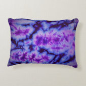 絞り染めシェードオブパープル&ブルー アクセントクッション (裏面)