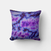 絞り染めシェードオブパープル&ブルー クッション (正面)