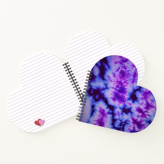 絞り染めシェードオブパープル&ブルー ノートブック (内部)