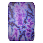 絞り染めシェードオブパープル&ブルー バスマット (正面縦)