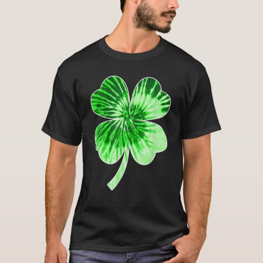 絞り染めシャムロおもしろいックSt patricks dayメンズK Tシャツ (正面)