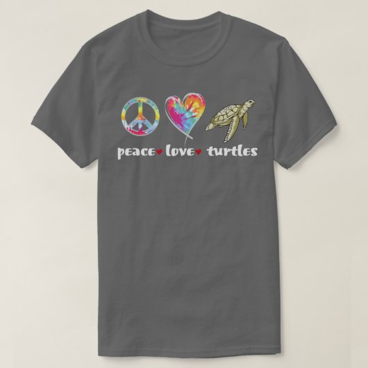 絞り染めシーブのラブカメ Tシャツ (デザイン正面)