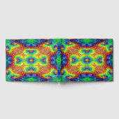 絞り染めスカイヴィンテージフラクタル万華鏡のように千変万化するパターン ゲストブック (全面)