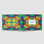 絞り染めスカイヴィンテージフラクタル万華鏡のように千変万化するパターン ゲストブック (全面)