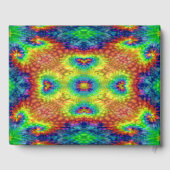 絞り染めスカイヴィンテージフラクタル万華鏡のように千変万化するパターン ゲストブック (裏面)