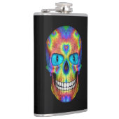 絞り染めスカイヴィンテージフラクタル万華鏡のように千変万化するパターン フラスク (右)