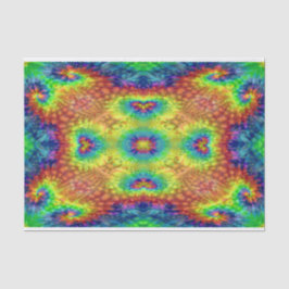 絞り染めスカイヴィンテージフラクタル万華鏡のように千変万化するパターン 薄葉紙