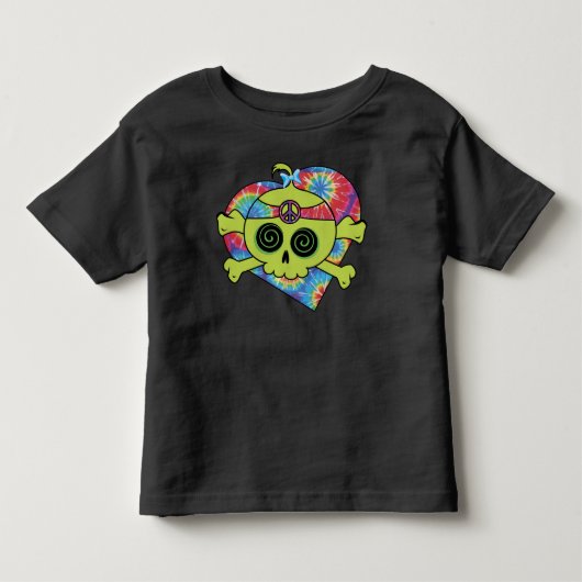 絞り染めスカル トドラーTシャツ (正面)