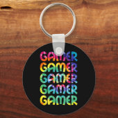 絞り染めスタイルゲームゲームメンズボーイズティーン キーホルダー (正面)