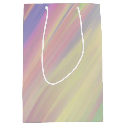 絞り染めスタイル数々の色ブレンド背景 ミディアムペーパーバッグ (正面)