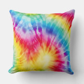 絞り染めストライプ クッション (正面)