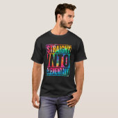 絞り染めストレートインエレメンタル新学期Te Tシャツ (正面フル)