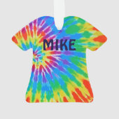 絞り染めスパイラルレインボー オーナメント (裏面)