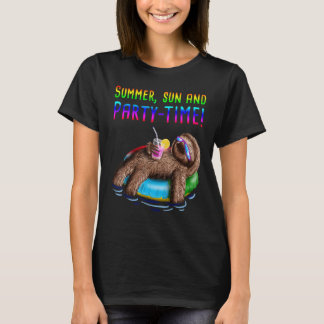 絞り染めスロッスサマーサンアンドパーティータイムバカイサム Tシャツ