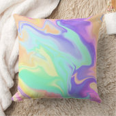 絞り染めスワールパステルグルーヴィ クッション (ブランケット)