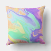 絞り染めスワールパステルグルーヴィ クッション (裏面)