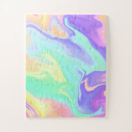 絞り染めスワールマーブルレトログルーヴィ ジグソーパズル