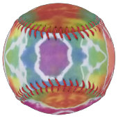 絞り染めソフトボールレインボー曼荼羅 ソフトボール (正面)