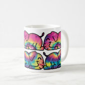 絞り染めゾウ眠る コーヒーマグカップ (正面右)